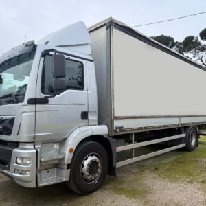 MAN TGM 18.290 BL CAJA SEMITAULINER + PLATAFORMA
